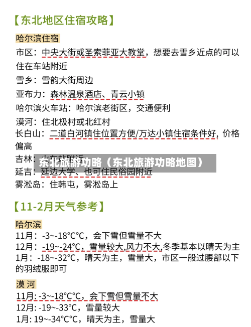 东北旅游功略(东北旅游功略地图)-第1张图片