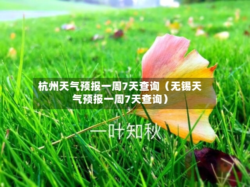 杭州天气预报一周7天查询(无锡天气预报一周7天查询)-第1张图片