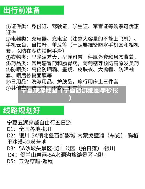 宁夏旅游地图(宁夏旅游地图手抄报)-第1张图片