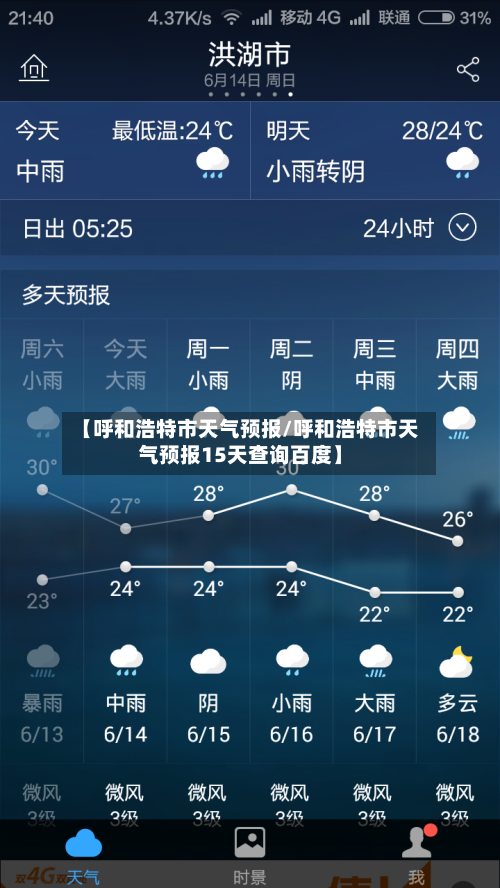 【呼和浩特市天气预报/呼和浩特市天气预报15天查询百度】-第1张图片