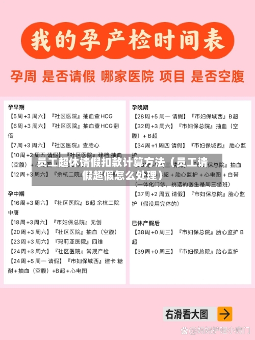 员工超休请假扣款计算方法（员工请假超假怎么处理）-第1张图片