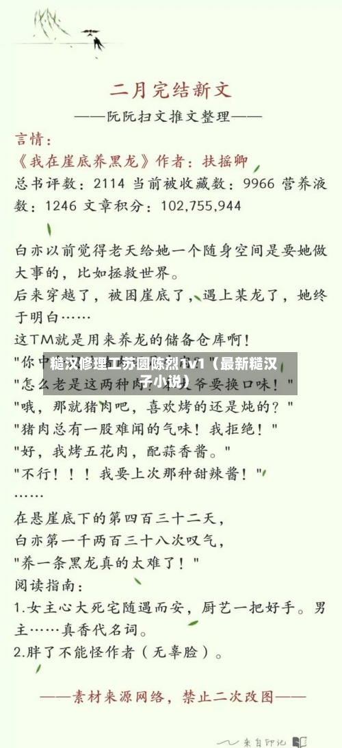 糙汉修理工苏圆陈烈1v1（最新糙汉子小说）-第1张图片