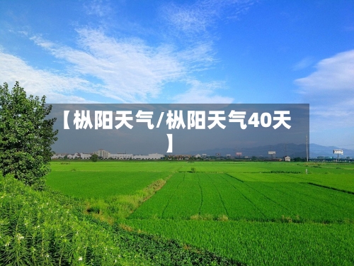 【枞阳天气/枞阳天气40天】-第1张图片