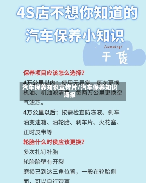 汽车保养知识宣传片/汽车保养知识海报-第1张图片