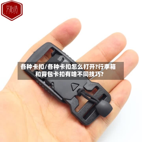 各种卡扣/各种卡扣怎么打开?行李箱和背包卡扣有啥不同技巧?-第1张图片