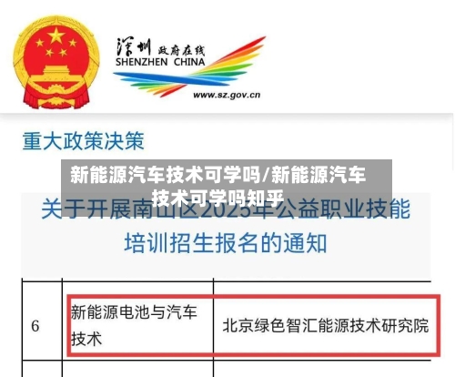 新能源汽车技术可学吗/新能源汽车技术可学吗知乎-第1张图片