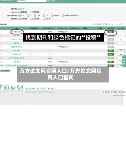 万方论文网官网入口/万方论文网官网入口查询-第1张图片