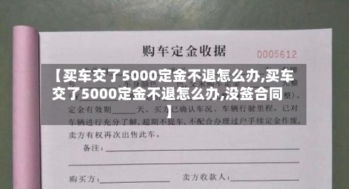 【买车交了5000定金不退怎么办,买车交了5000定金不退怎么办,没签合同】-第1张图片