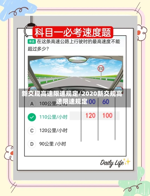 新交规高速限速规定/2020新交规高速限速规定-第1张图片