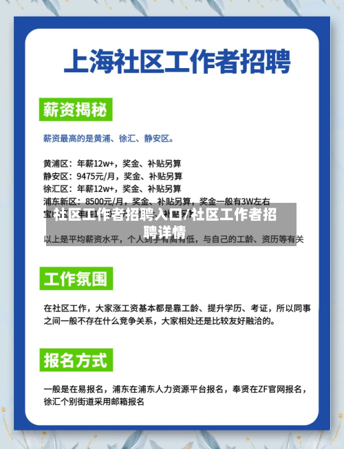 社区工作者招聘入口/社区工作者招聘详情-第1张图片