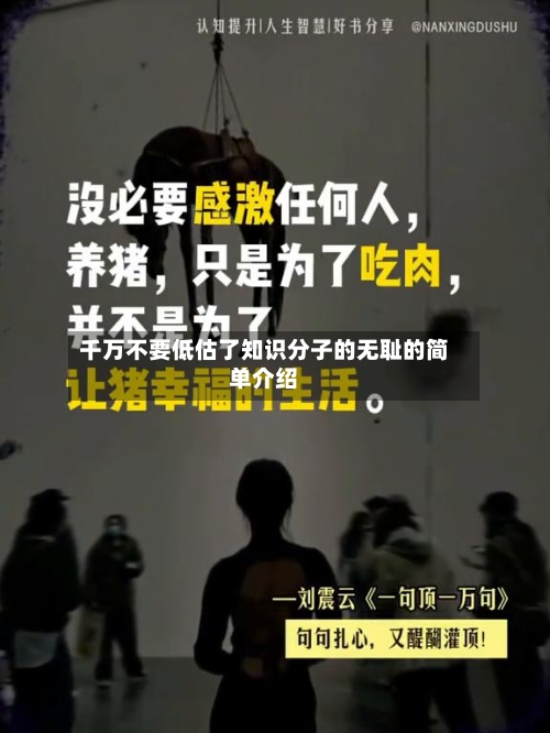 千万不要低估了知识分子的无耻的简单介绍-第1张图片