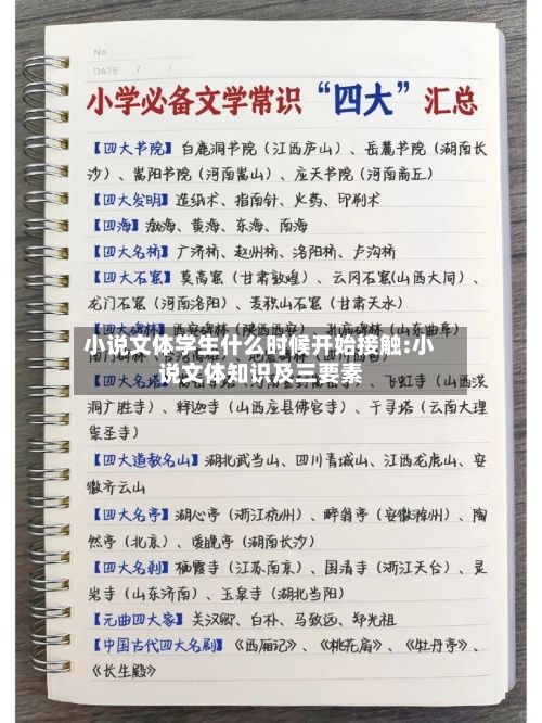 小说文体学生什么时候开始接触:小说文体知识及三要素-第1张图片