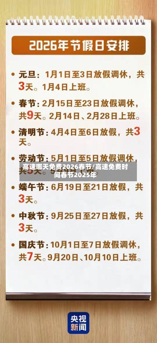 高速哪天免费2026春节/高速免费时间春节2025年-第1张图片