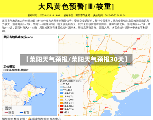 【莱阳天气预报/莱阳天气预报30天】-第1张图片