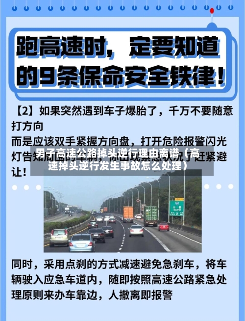 男子高速公路掉头逆行理由离谱(高速掉头逆行发生事故怎么处理)-第1张图片