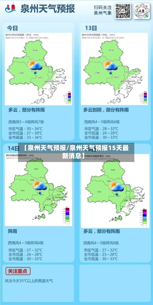 【泉州天气预报/泉州天气预报15天最新消息】-第1张图片